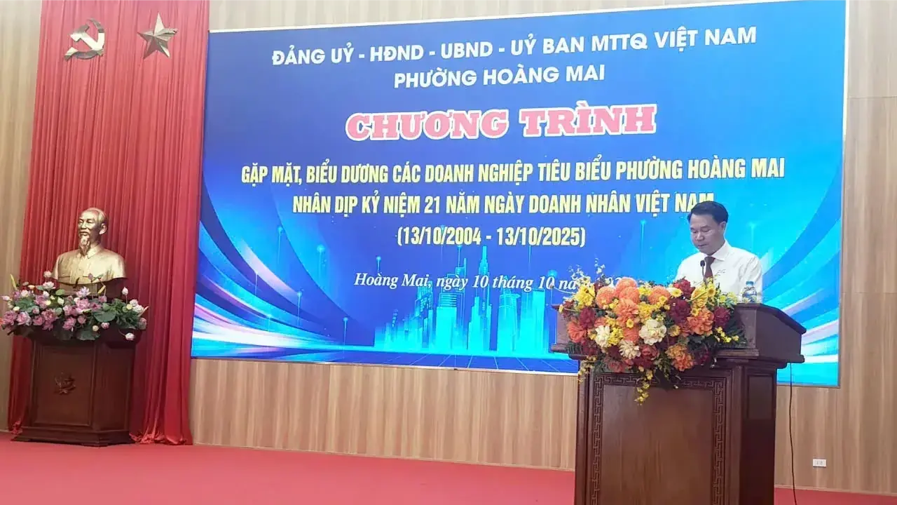 Phường Hoàng Mai cam kết đồng hành cùng doanh nghiệp